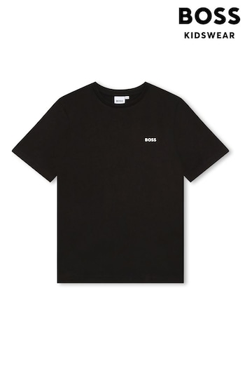 BOSS Dark Black Chrome Short Sleeved Logo T-Shirt (Q78866) | £43 - £48