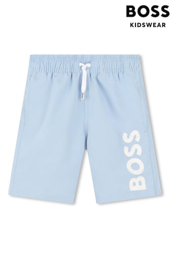 BOSS Ocean Blue Logo Swim Shorts Trend (Q78871) | £54 - £64