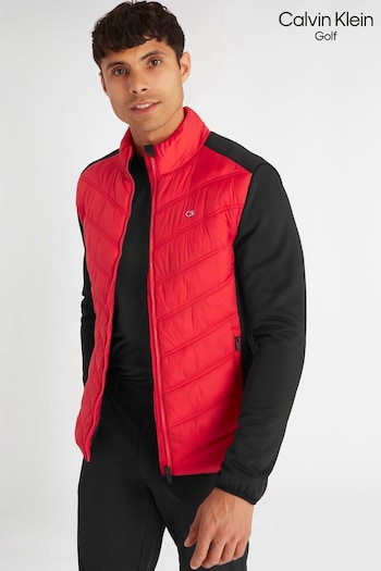 Calvin Klein Golf Red Frontera Hybrid Jacket (Q79046) | £100