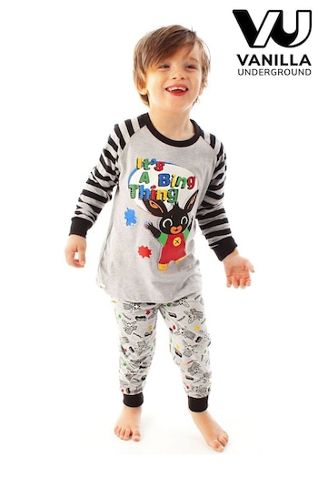 Vanilla Underground Grey Bing Long Leg Kids Pyjama Set (Q79095) | £16