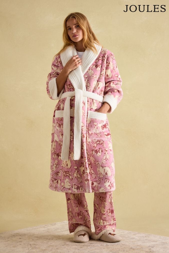 Joules dressing gown sale clearance