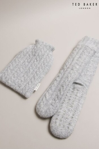 Ted Baker Grey Hot Water Bottle And Sock Gift Set (Q79194) | £55