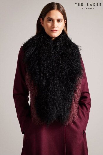 Ted Baker Black Shearling Scarf (Q79218) | £140