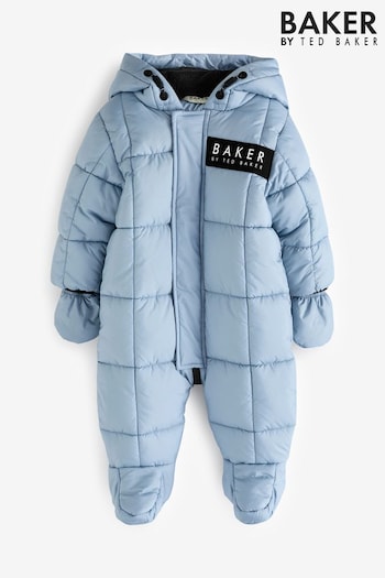 Baker by Ted Baker Light Blue Shower Resistant Snowsuit (Q79255) | £55 - £58