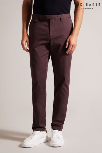 Ted Baker Slim Fit Textured Chino Trousers legging (Q79274) | £90