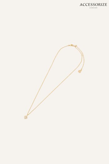 Accessorize Gold Tone Star Pendant Necklace (Q79351) | £18