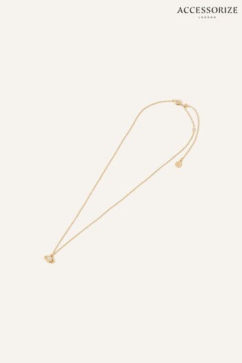 Accessorize Gold Tone 14ct Planet Pendant Necklace (Q79436) | £18