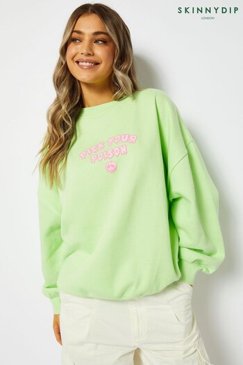 Skinnydip Green Disney Evil Queen Bad Apple Sweatshirt (Q79485) | £35