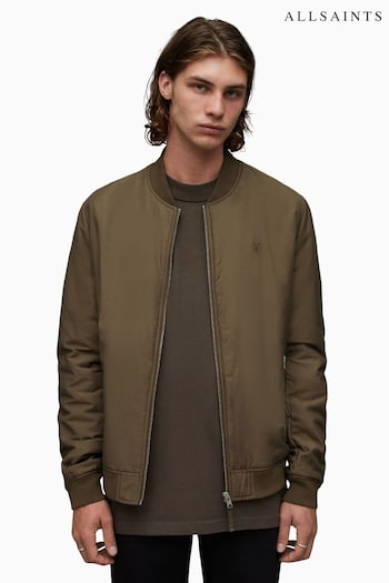 AllSaints Brown Withrow Bomber Jacket (Q79508) | £189