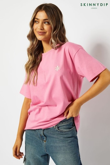 Skinny Dip Oversized Pink Main Character Energy T-Shirt (Q79546) | £22