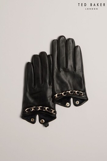 Ted Baker Jenns Short Biker Black Gloves (Q79553) | £65