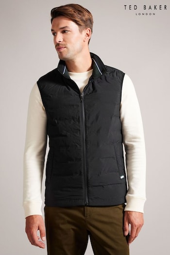 Ted Baker Newwark Nylon Welded Black Gilet (Q79583) | £125