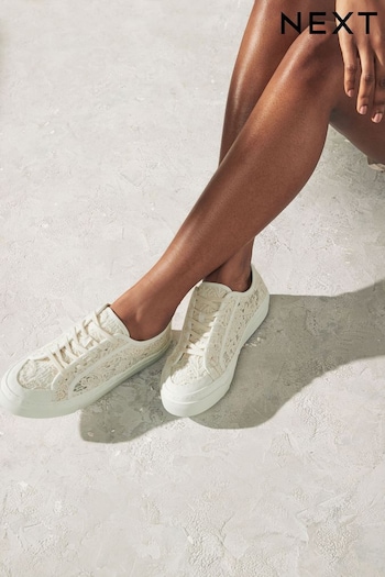 White Forever Comfort Chunky Lace Up Trainers (Q79603) | £36