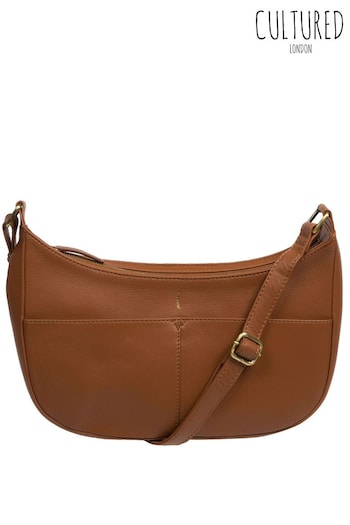 Cultured London Carli Leather Cross Body Bag (Q79794) | £50