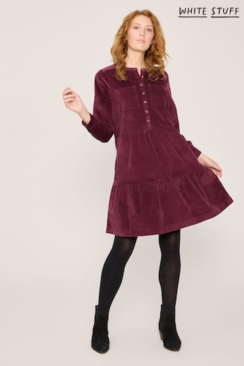White Stuff Purple Edith Cord Dress (Q79804) | £75