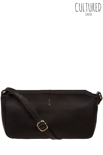 Cultured London Christina Leather Cross Body Bag (Q79820) | £45