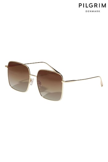 PILGRIM Brown ALIET Sunglasses 01B (Q79840) | £40