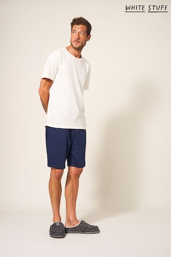 White Stuff Blue Robbie Jersey Summer Shorts (Q79944) | £28