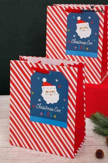 Hallmark 2 Pack Red Christmas Eve Gift can Bags (Q79979) | £4.50