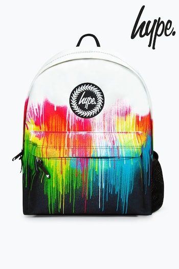 Hype. Kids Multi Drips Black Backpack (Q80079) | £30