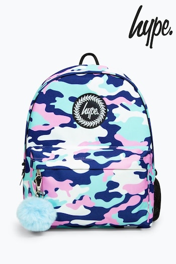 Hype. Kids Pink Evie Camo Backpack (Q80119) | £30