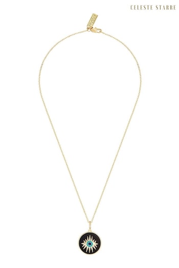 Celeste Starre Gold Tone I Am Protected Necklace - Mykonos Edition (Q80197) | £160