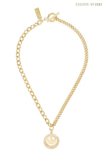 Celeste Starre Gold Tone Wink If You Are Happy Necklace (Q80224) | £150