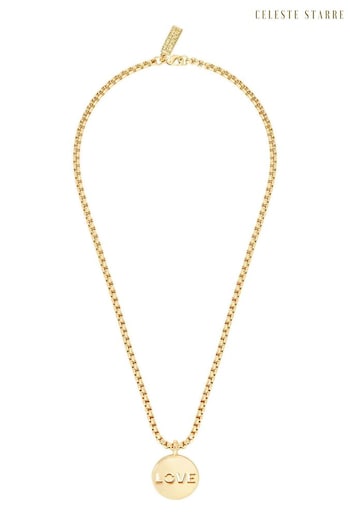 Celeste Starre Gold Tone Love Conquers All Necklace (Q80225) | £160