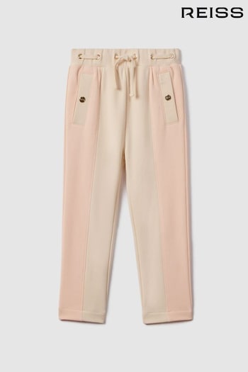 Reiss Pink Ivy Teen Cotton Blend Tapered Joggers (Q80243) | £43