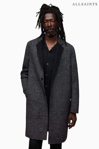 AllSaints Black Monroy Coat (Q80274) | £299