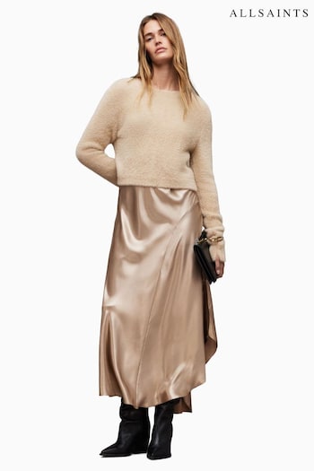 AllSaints Megan Brown Dress (Q80295) | £219
