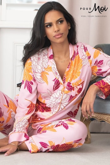 Pour Moi Pink Luxe Woven Pyjamas (Q80321) | £42