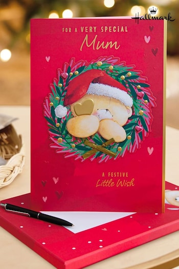 Hallmark Red Forever Friends Boxed Christmas Card for Mum (Q80359) | £10