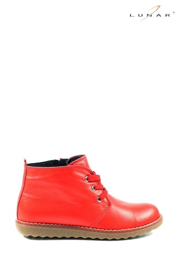 Lunar Red Claire Ankle Boots (Q80436) | £70