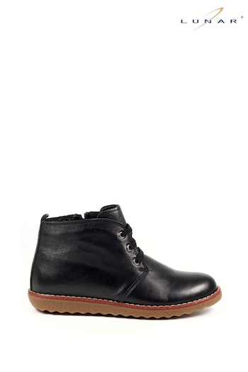 Lunar Claire Black Ankle Bonds Boots (Q80463) | £70