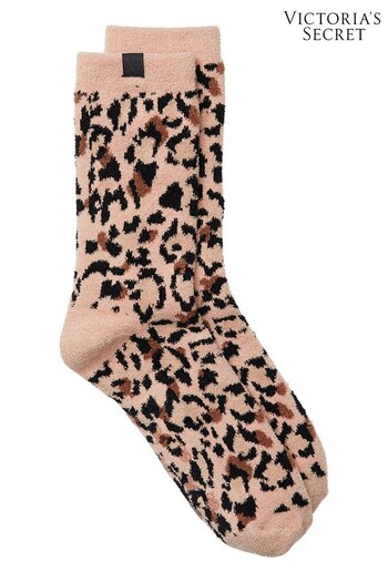 Victoria's Secret Leopard Brown Socks (Q80532) | £14