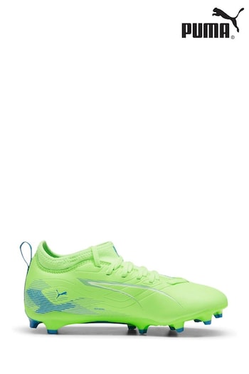 Puma Green Kids Ultra 5 Match Firm Ground Football Boots (Q80606) | £55