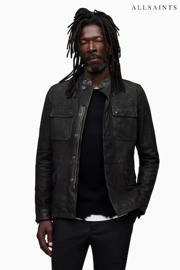 AllSaints Black Forter Jacket (Q80630) | £399
