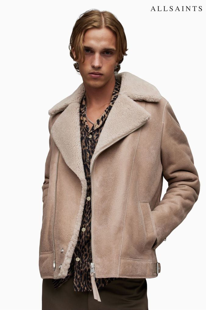 Buy Men s Newborn Boys Older Boys Natural AllSaints Label Coatsandjackets Online ArvindShops