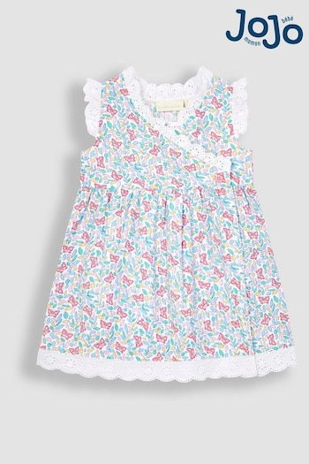 JoJo Maman Bébé Pink Butterfly Wrap Baby Dress (Q80715) | £25