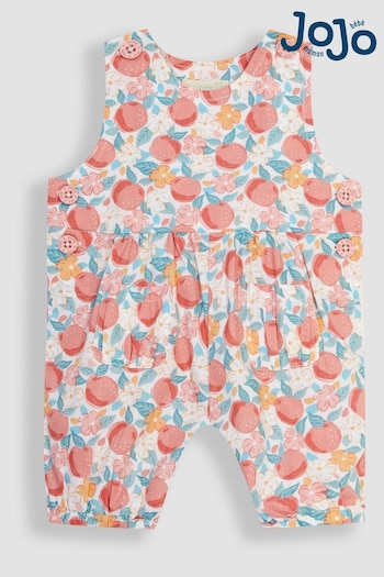 Explore Fit & Measure Guide Pink Pretty Peach Floral Dungarees (Q80717) | £22