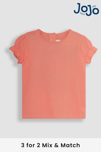 JoJo Maman Bébé Orange Pretty T-Shirt (Q80892) | £12