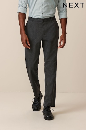 Grey Plain Front Smart Trousers (Q80974) | £22