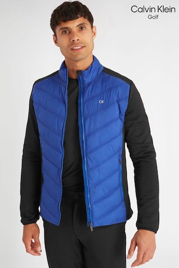 Calvin shoulder Klein Golf Blue Frontera Hybrid Jacket (Q80984) | £100