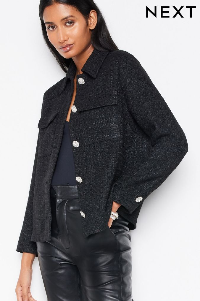 Ladies short black hotsell jacket