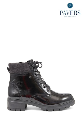 Pavers Black Shock Absorbing Ankle Boots (Q81231) | £55