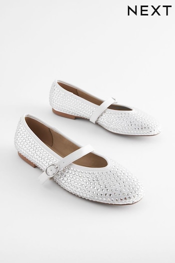 White Forever Comfort® Jewel Mary Jane HIIT Shoes (Q81273) | £36