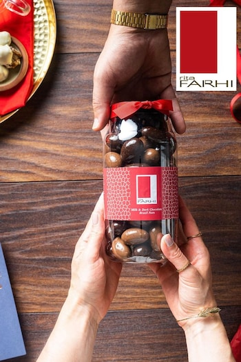 Rita Farhi Milk and Dark Chocolate Coated Palm Oil Free Brazil Nuts 290g Gift Box (Q81336) | £25