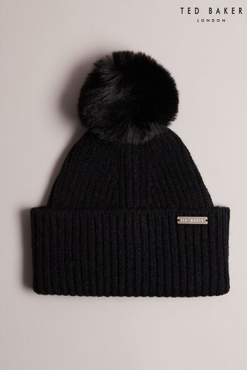 Ted Baker Emilyys Pom Pom Black Hat (Q81364) | £40