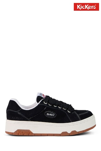 Kickers 70 Lo Suede Black Trainers (Q81406) | £85